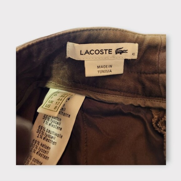 Lacoste Vintage Straight Belted Mini Skirt 8 - Picture 2 of 4